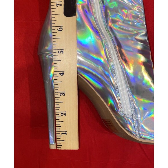 Cape Robbin Bemilia Holographic Thigh High Boots for Women Over the Knee 9M - Picture 8 of 16